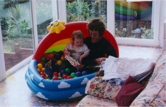 Granny read me a story in my ballpit