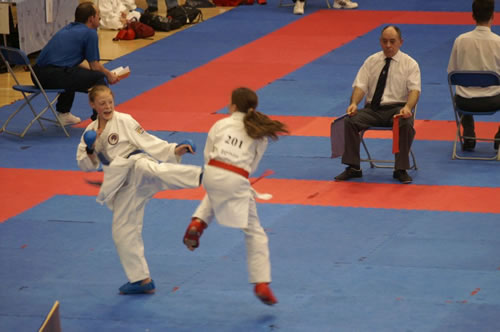 Fallon at the English Karate Federation's National Championships 2009